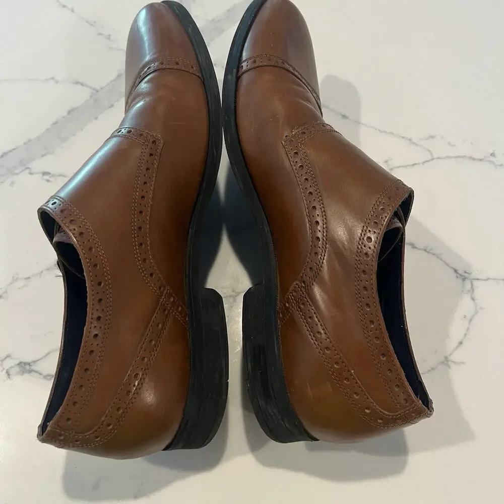 Cole Haan Grand OS Double Monk Strap Shoes Men’s Size 11.5 Brown Leather